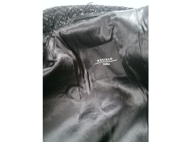 Abrigo Weekend Max Mara de lana negro gris - vista 5