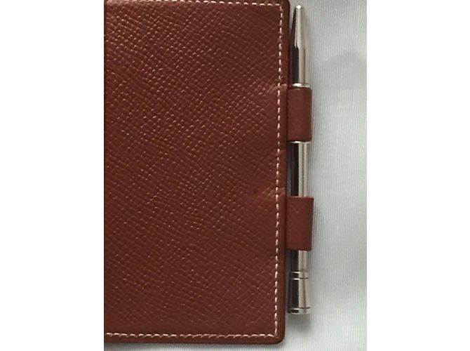 Hermès Agenda cubierta PM Caramelo - vista 4