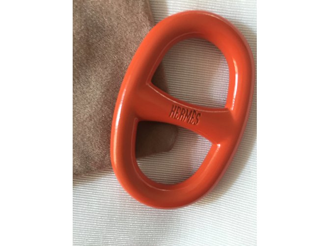 Hermès Anillo scaves Naranja - vista 3