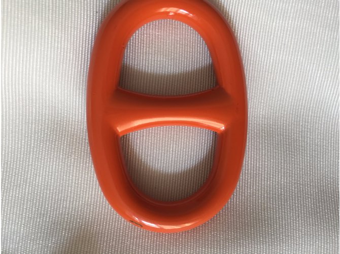 Hermès Anillo scaves Naranja - vista 4