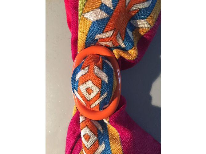 Hermès Anillo scaves Naranja - vista 6