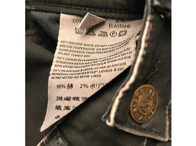Jeans Slim Notify Nero Patinato - vista 3