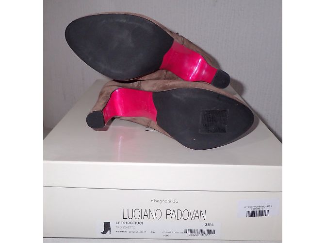Botines Luciano Padovan de nubuck marrón Marrón claro - vista 12