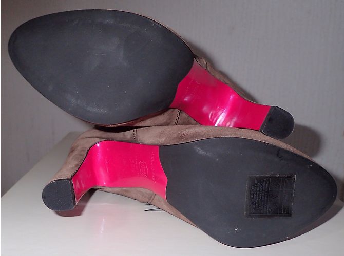 Botines Luciano Padovan de nubuck marrón Marrón claro - vista 13