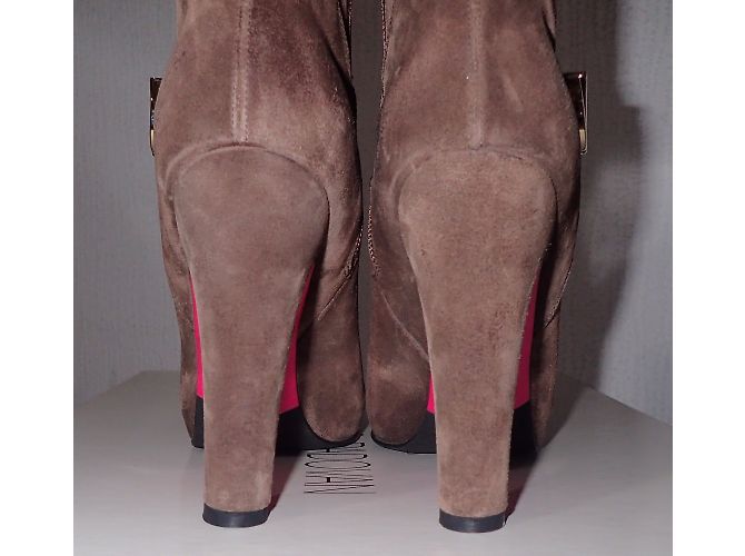 Botines Luciano Padovan de nubuck marrón Marrón claro - vista 15
