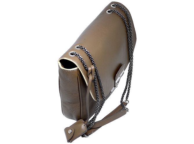 Borsa Marc Jacobs 1984 Polly Taupe in Pelle Lucida - vista 2