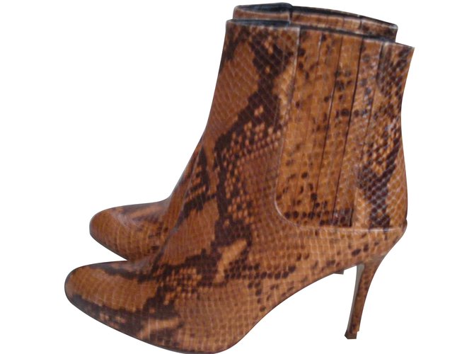 Stivaletti Zara Python Print in Pelle 41 Stampa python - vista 2