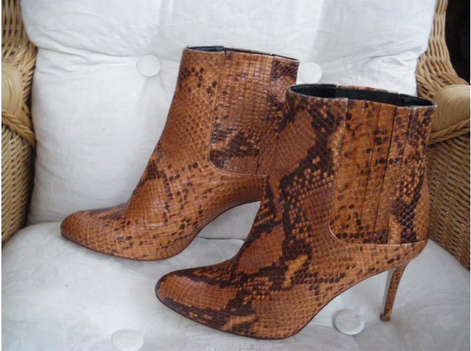Stivaletti Zara Python Print in Pelle 41 Stampa python - vista 3