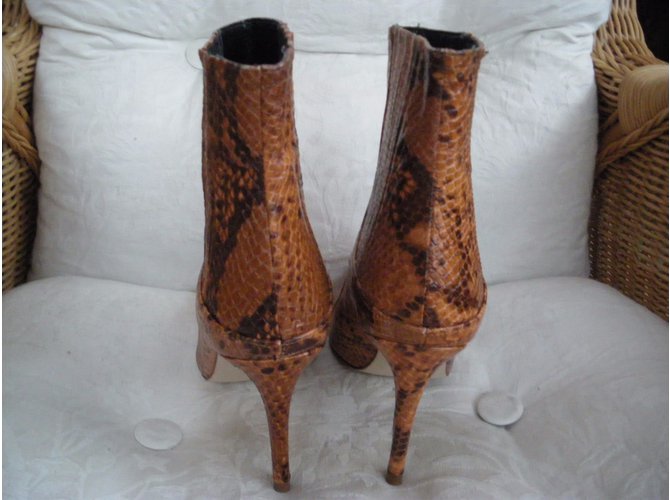 Stivaletti Zara Python Print in Pelle 41 Stampa python - vista 4