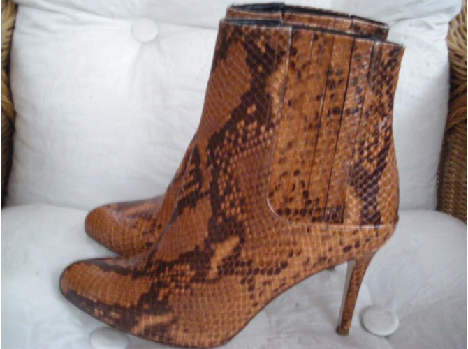 Stivaletti Zara Python Print in Pelle 41 Stampa python - vista 7