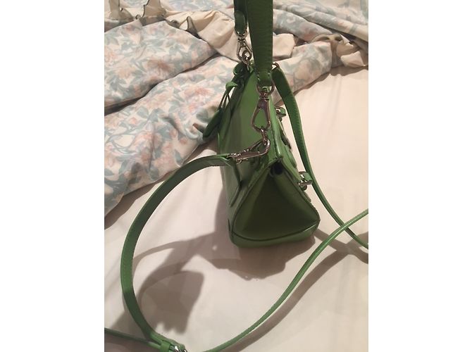 Borsa a tracolla Ralph Lauren in pelle verde - vista 8