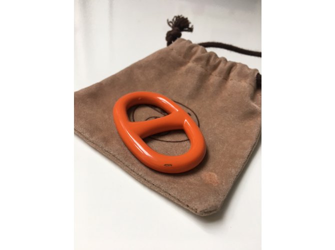 Hermès Anillo scaves Naranja - vista 10