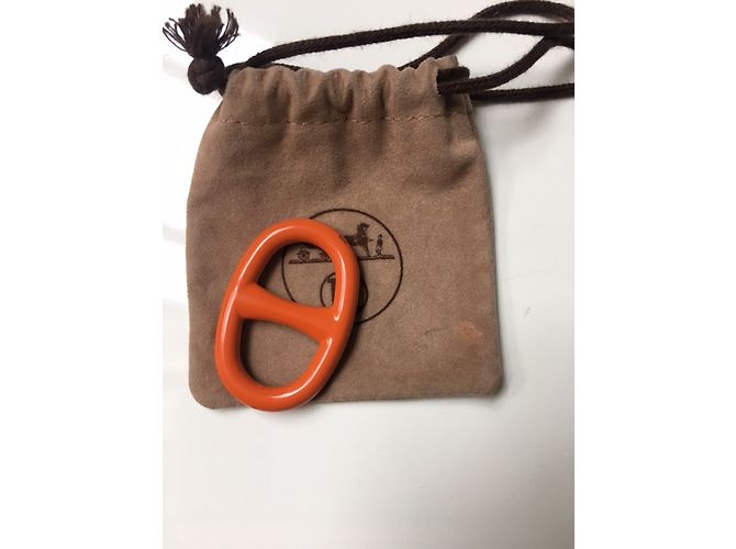 Hermès Anillo scaves Naranja - vista 7