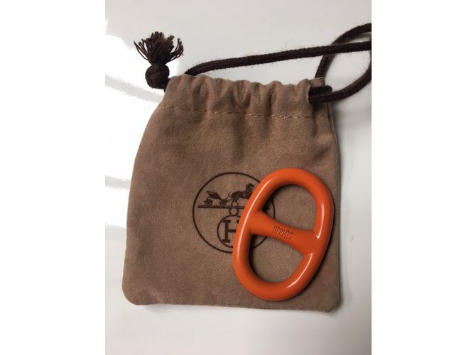 Hermès Anillo scaves Naranja - vista 8