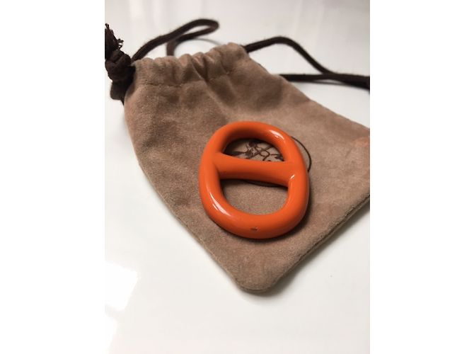 Hermès Anillo scaves Naranja - vista 9