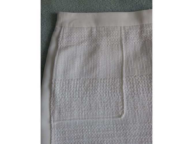 Falda corta de algodón blanca Gerard Darel 42 Blanco - vista 3
