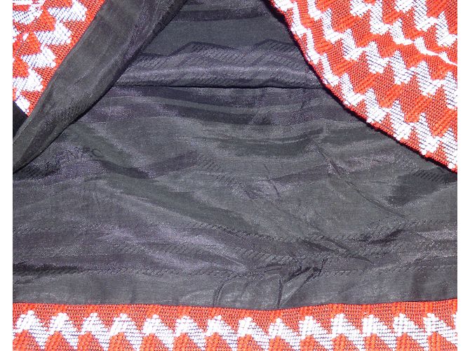 Kenzo Rock mit Wollmischung Schwarz Rot Weiß - Ansicht 4
