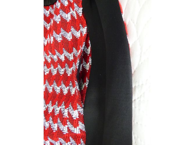 Kenzo Rock mit Wollmischung Schwarz Rot Weiß - Ansicht 8