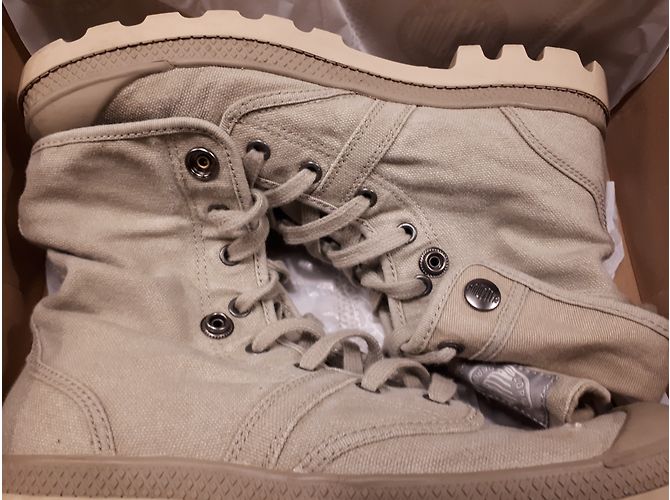 Palladium Turnschuhe Khaki Stoff - Ansicht 6