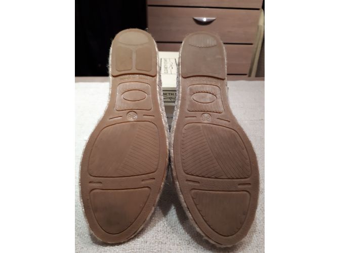 Autre Marque Weiße Leder Sneaker mit Seilsohle - Ansicht 6