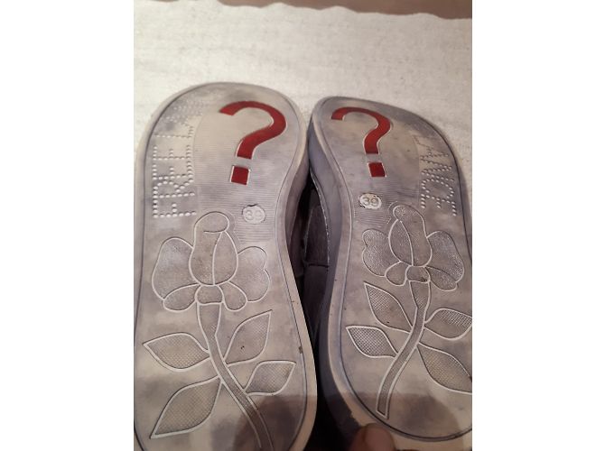 Baskets Free Lance en cuir gris - vue 7