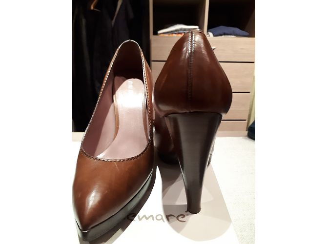Miu Miu Pumps aus Leder Cognac - Ansicht 5