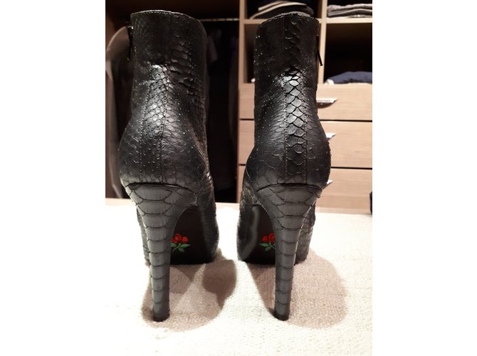 Botas de tornozelo Free Lance em python cinza - vista 6