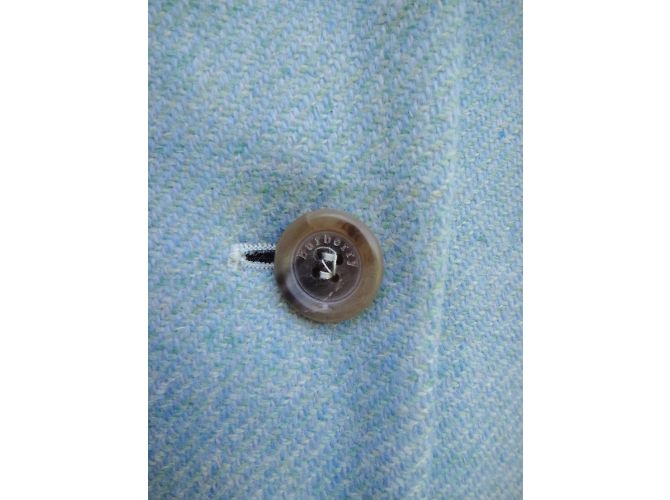 Abrigo Burberry de lana azul pastel - vista 7