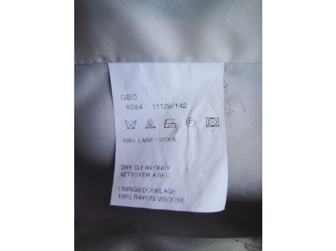 Abrigo Burberry de lana azul pastel - vista 8