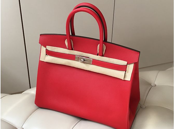 Hermès HERMES BIRKIN 35 Rot - Ansicht 3