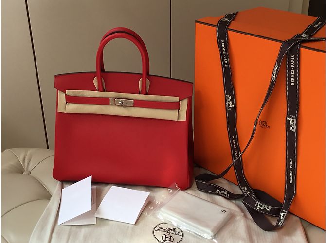 Hermès HERMES BIRKIN 35 Rot - Ansicht 5