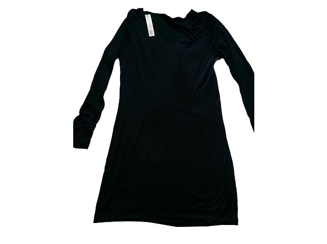 Abito Majestic in seta e viscosa blu navy Taglia 3 - vista 2