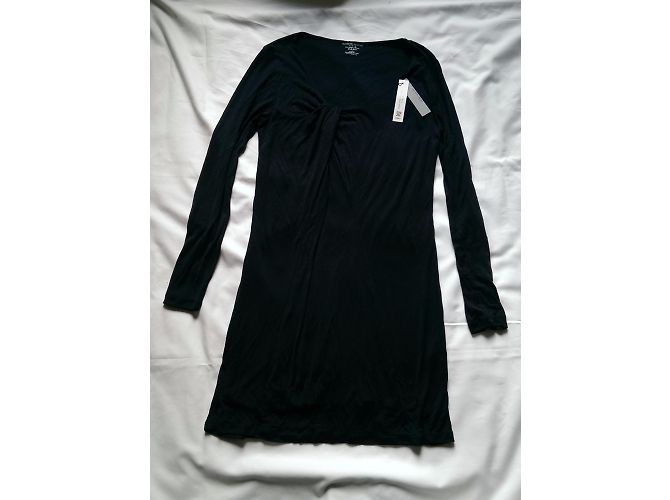 Abito Majestic in seta e viscosa blu navy Taglia 3 - vista 3