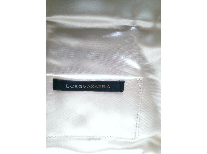 Pochette in raso Bcbg Max Azria Senape - vista 4