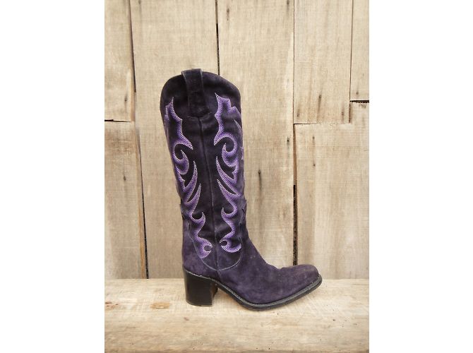Botas Free Lance Queenie Moradas de Gamuza 36 Púrpura - vista 6