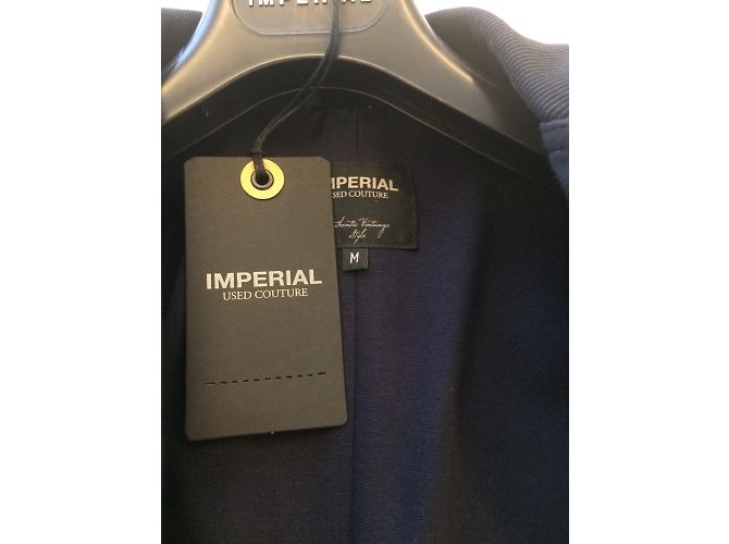 Impérial Jacke Navy Blau Stretch Jersey Größe M Marineblau - Ansicht 6