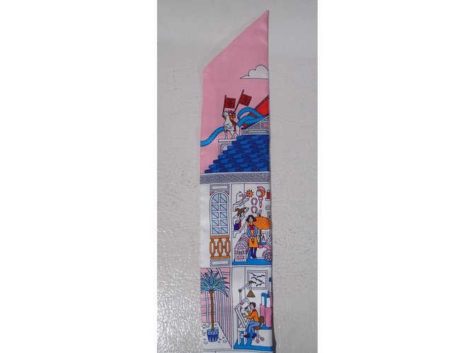Hermès Twilly Rosa Branco Azul - vista 16