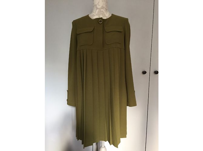 Mademoiselle Tara Vestidos Caqui - vista 3