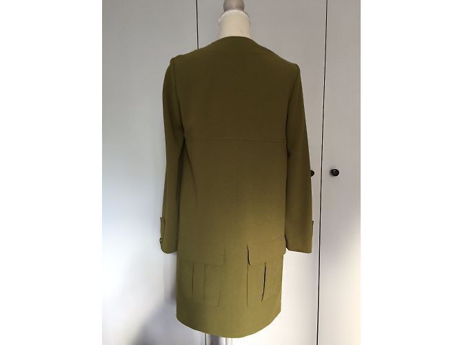 Mademoiselle Tara Vestidos Caqui - vista 4