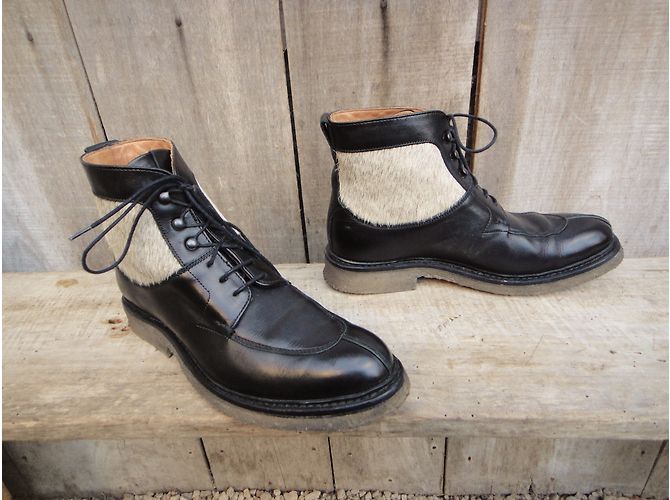 Botines Heschung de cuero negro - vista 5