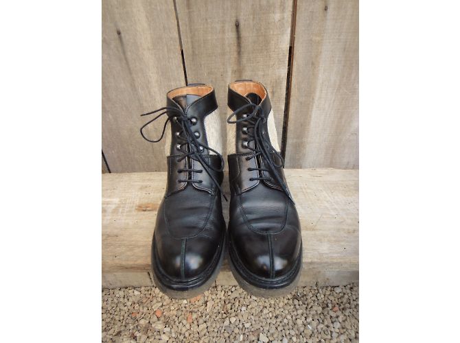 Botines Heschung de cuero negro - vista 6