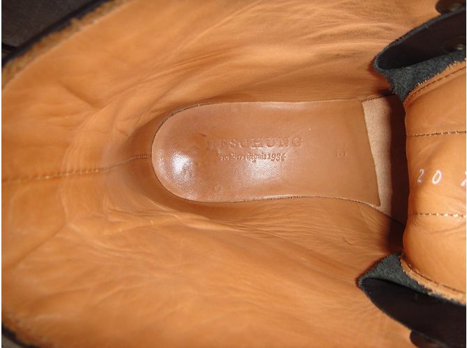 Botines Heschung de cuero negro - vista 9