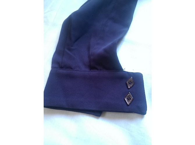 Camisa Gianfranco Ferré Morada de Viscosa con Cuello Lavalliere Púrpura - vista 11