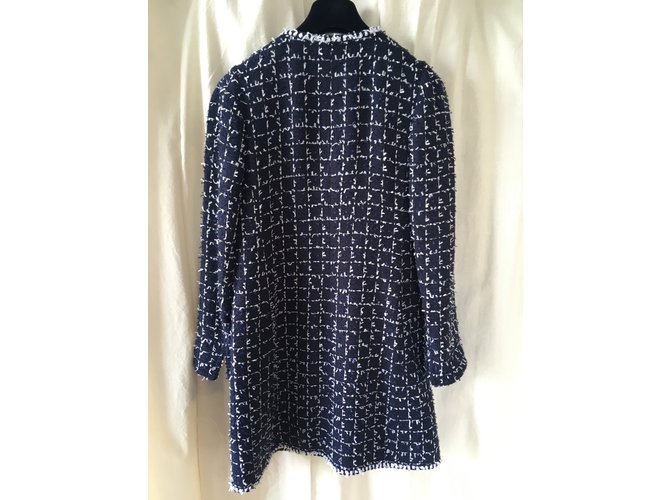 Edward Achour Abrigos, Ropa de calle Azul marino - vista 4
