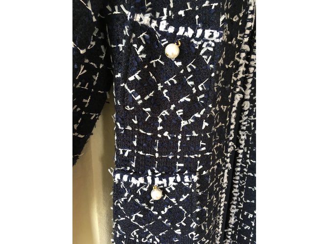 Edward Achour Abrigos, Ropa de calle Azul marino - vista 5
