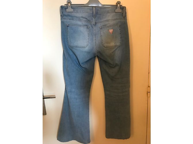 Vaqueros Guess acampanados azules de algodón talla 29 - vista 3