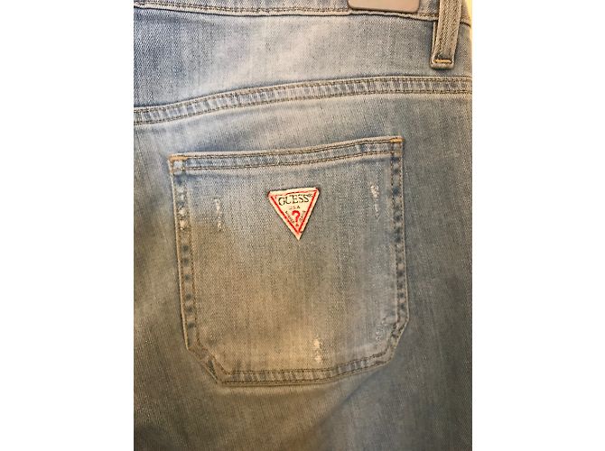 Vaqueros Guess acampanados azules de algodón talla 29 - vista 5