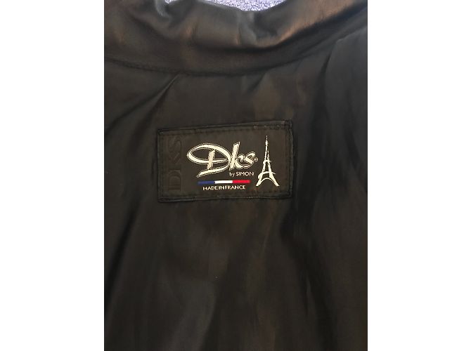 Autre Marque DKS Bikerjacke aus schwarzem Leder - Ansicht 3