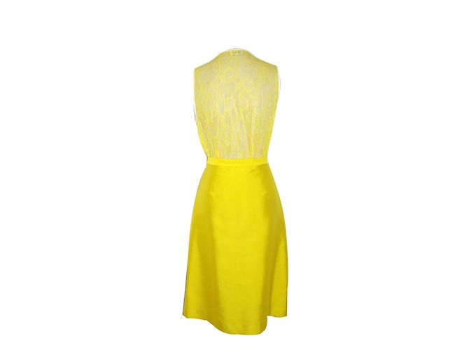 Completo gonna e top By Malene Birger bianco e giallo seta - vista 2