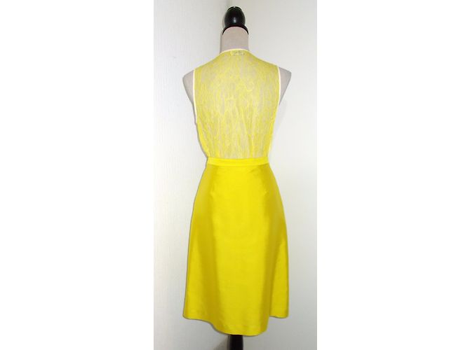 Completo gonna e top By Malene Birger bianco e giallo seta - vista 3